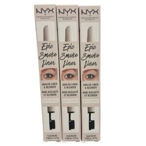 3x NYX Epic Smoke Angled Eye Liner & Blender Eyeliner White Smoke